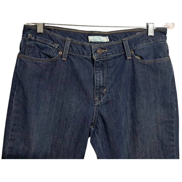 Levis Womens Ultimate Lift 544 Boot Cut Jeans Size 12 Medium Dark Wash Cotton Bl - Picture 5 of 9